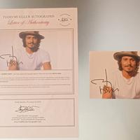 foto autografata da Johnny Deep certificata