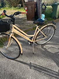 Bicicletta donna colore crema