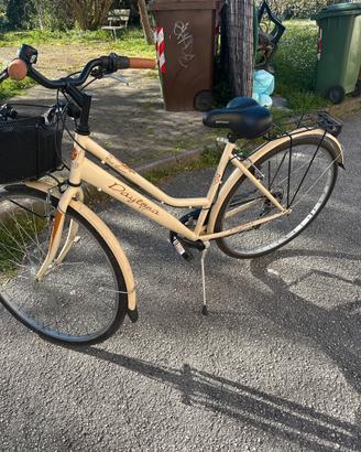 Bicicletta donna colore crema