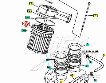 Filtro aria Yamaha Virago 535 2GV144510000