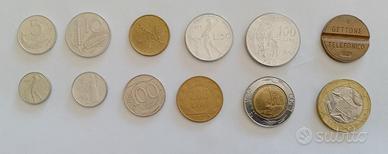 Monete 5,10,20,50,100,500 e 1000 lire-N. 140 pezzi
