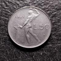 50 Lire 1965 Vulcano 1^tipo Italia