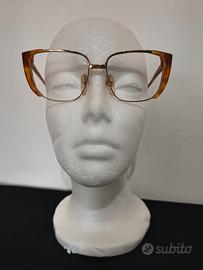 Montatura Occhiali Valentino vintage oro-arancio