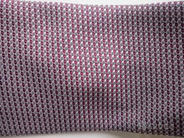 cravatta BORDEAUX/BIANCA/GRIGIA seta