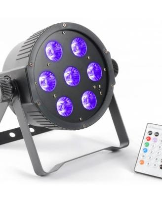 BEAMZ- FLAT PAR  7X 18 WATT LED-PROIETTORE BEAM Z