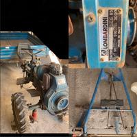 Motozappa Diesel trazionato con carrello.