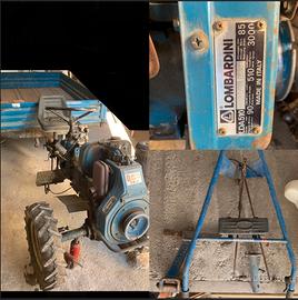 Motozappa Diesel trazionato con carrello.