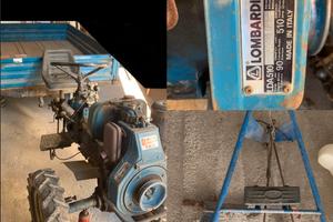 Motozappa Diesel trazionato con carrello.