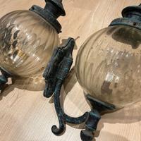 Coppia lampade da parete per esterno anni 60