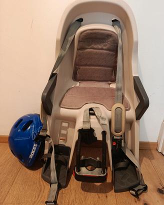 Seggiolino bici Polisport + caschetto