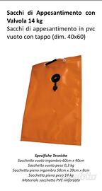 Sacchi appesantimento in pvc