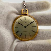 Helvetia - orologio tasca a carica - placcato oro