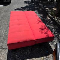 Divano/letto rosso