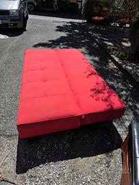 Divano/letto rosso