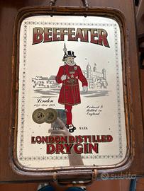 Vassoio Specchio Vintage Beefeater London Dry Gin