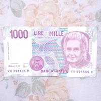 1000 lire maria montessori