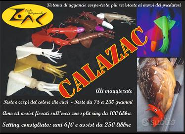 Calamari in gomma pesca vertical jigging