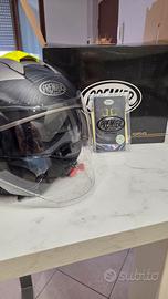Casco Jet Premier Cool Evo con Sunvisor Nero Giall