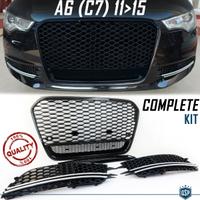 GRIGLIE ANTERIOI Nere RS6 AUDI A6 C7 2011-2014