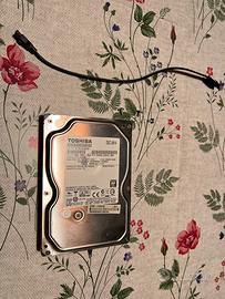 HDD Toshiba 500GB 7200RPM SATA + cavo