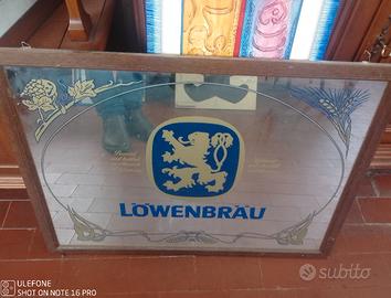 specchio LOWENBRAU da collezione.