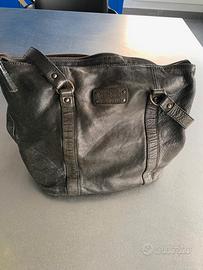 Borsa in pelle nera