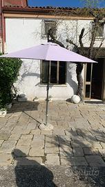Ombrellone da giardino + Base in pietra).