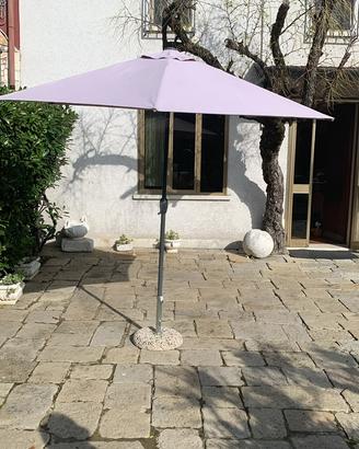 Ombrellone da giardino + Base in pietra).