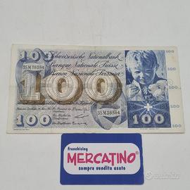 BANCONOTA SVIZZERA 100 FRANCHI 1963