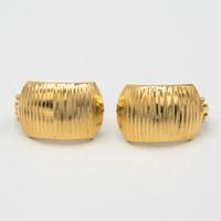 Orecchini in oro giallo 18 kt a semi cerchio E.27