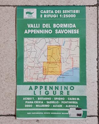 Carta dei sentieri e rifugi  