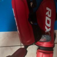 RDX Paratibia ROSSO sport da combattimento
