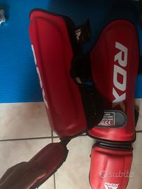 RDX Paratibia ROSSO sport da combattimento