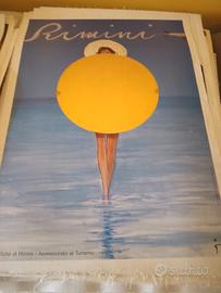 manifesto poster pubblicitario turism Rimini Gruau