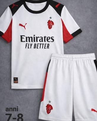Maglia pantaloncino calzini Milan 2026 7-8 anni