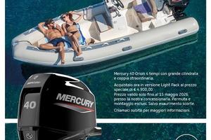 Mercury 40cv Orion Nuovo Con Promo Light Pack