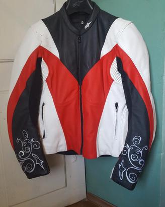 GIACCA MOTO PELLE ALPINESTAR DONNA TG.44