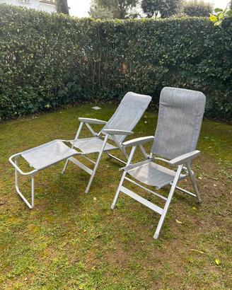 Sedie campeggio Brunner Skye con poggiagambe