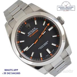 ROLEX Milgauss 116400 Black Chromalight dial 2014