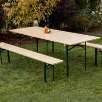 Set Tavolo Birreria + 2 Panche 80x200 cm