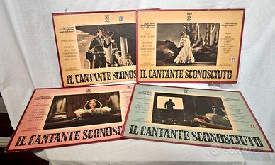 4 Locandine di film "Il Cantante Sconosciuto" 1947