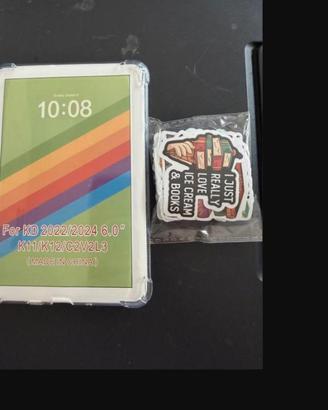 Cover trasparente Kindle 2022 2024 + adesivi