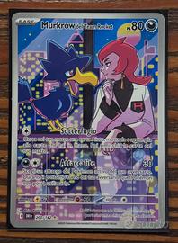 Murkrow del team Rocket full art carta Pokemon 