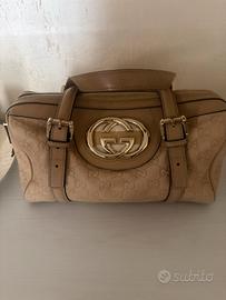 Borsa Gucci Boston beige