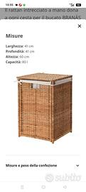 Cesto per Biancheria Branas Ikea