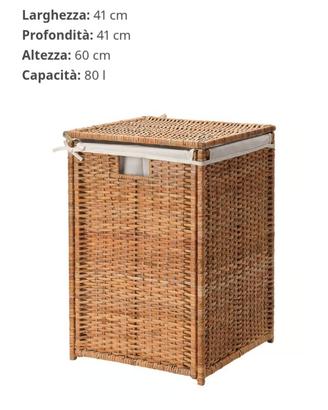 Cesto per Biancheria Branas Ikea