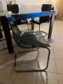 Sedie tobias ikea grigio/cromato