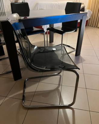 Sedie tobias ikea grigio/cromato