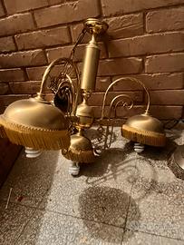 Lampadari in ottone antichi