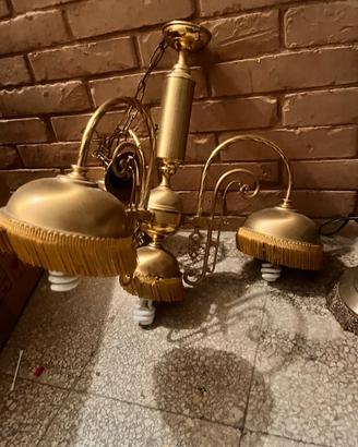 Lampadari in ottone antichi